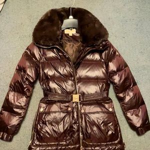 Michael Michael Kors Brown Winter Coat Size Small Never Worn.